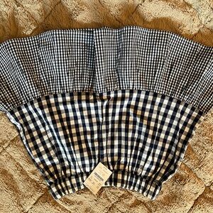 Crewcuts Navy and White Gingham Sirt